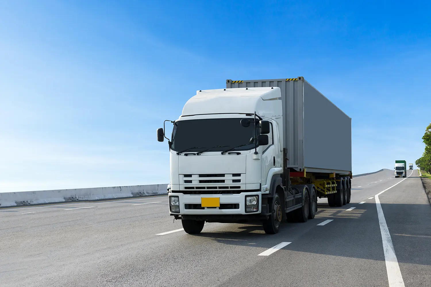 truck on road