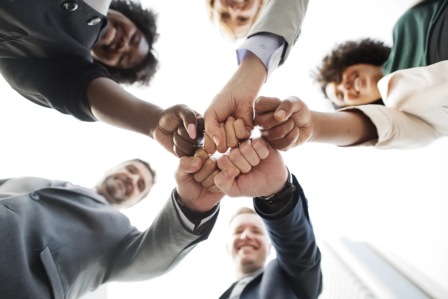 successful happy business team