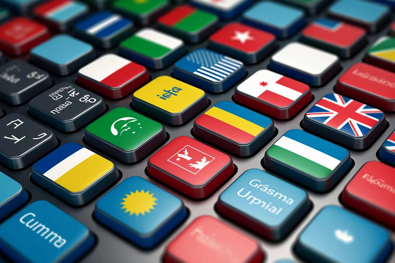 foreign flags keyboard