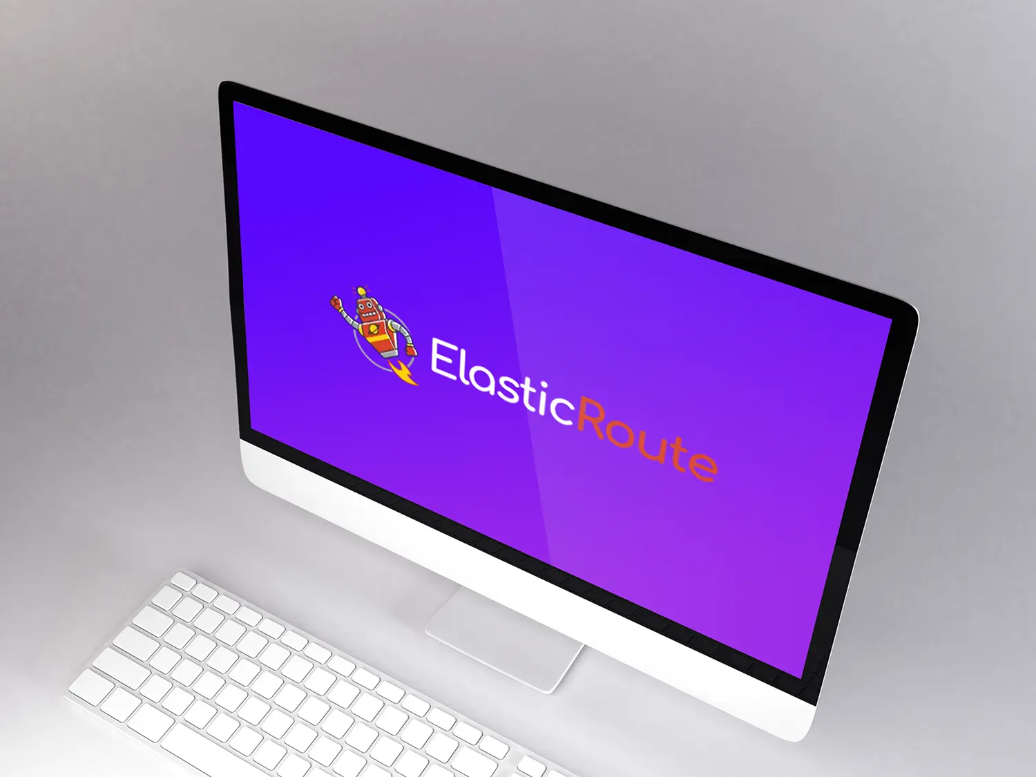 elasticroute on computer screen