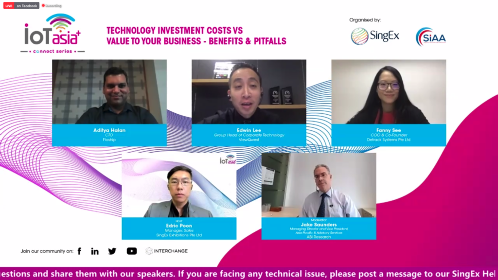 Discussing Costs vs Value of Technology Investment at IoT Asia 2020