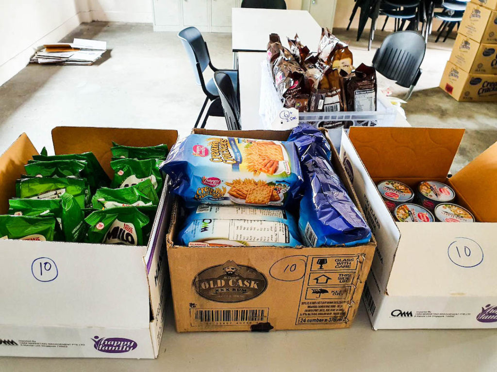 Project R.I.C.E.+ items to be packed