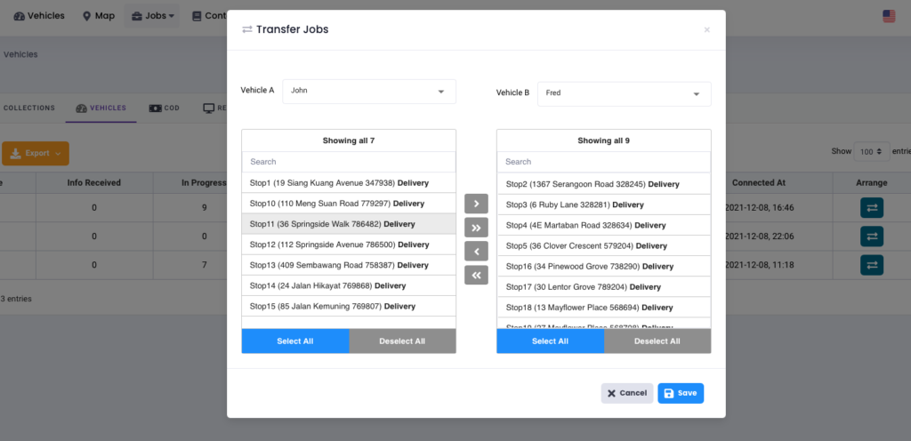 Transfer Jobs