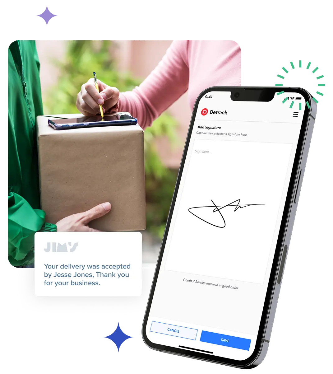 electronic proof of delivery