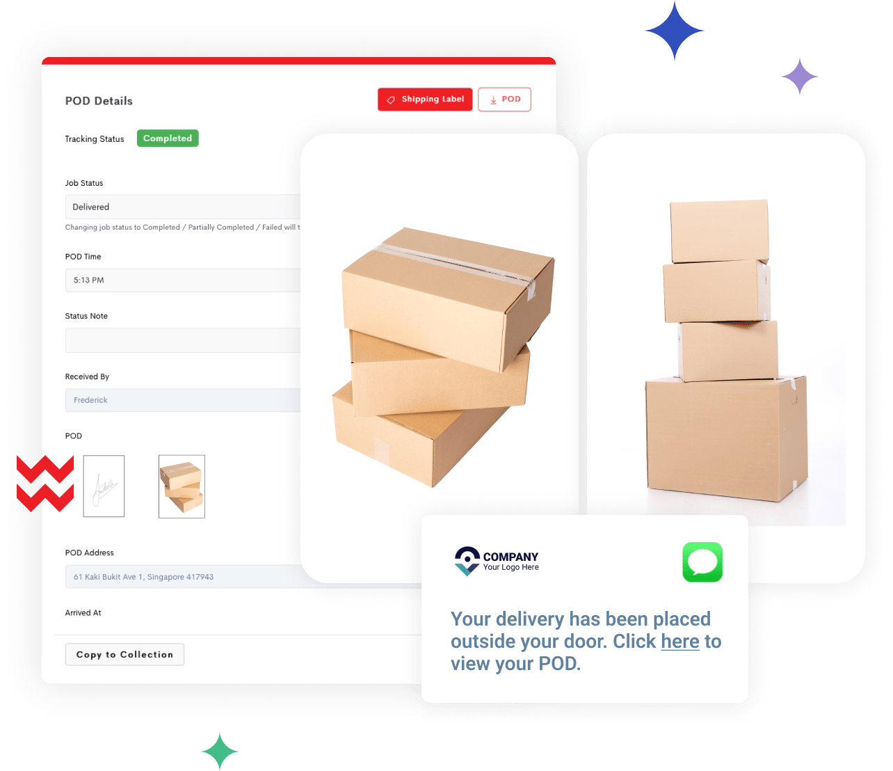 Electronic proof of delivery