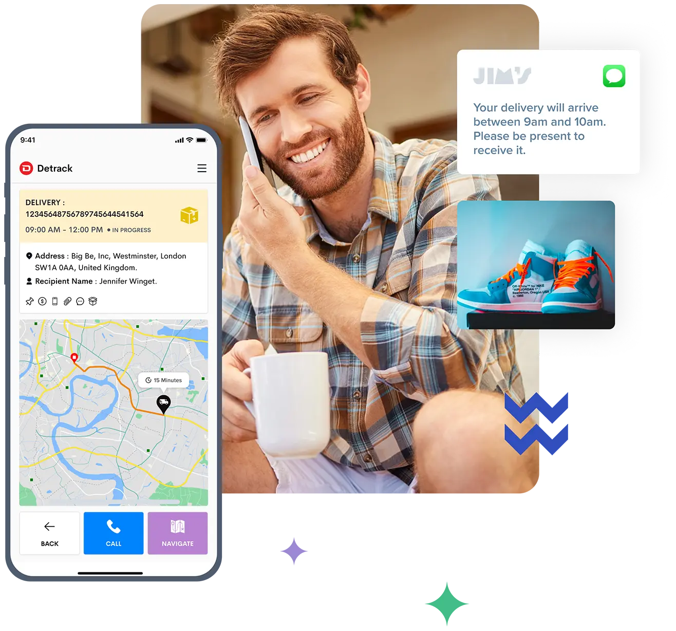 Send and receive real time notifications