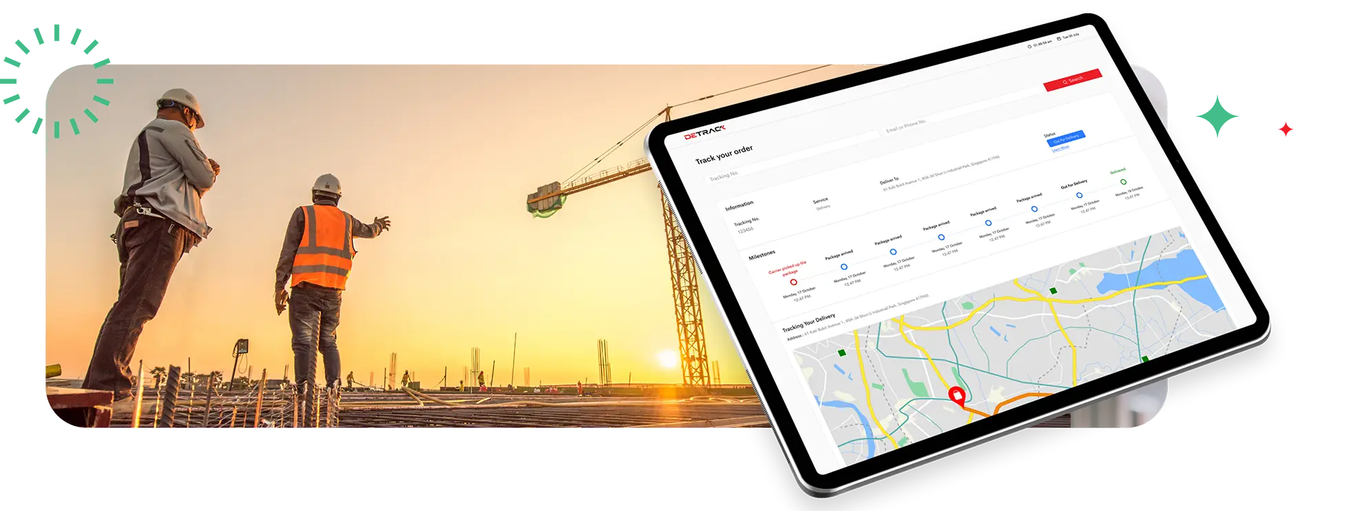 Features made for Construction Material Delivery Businesses