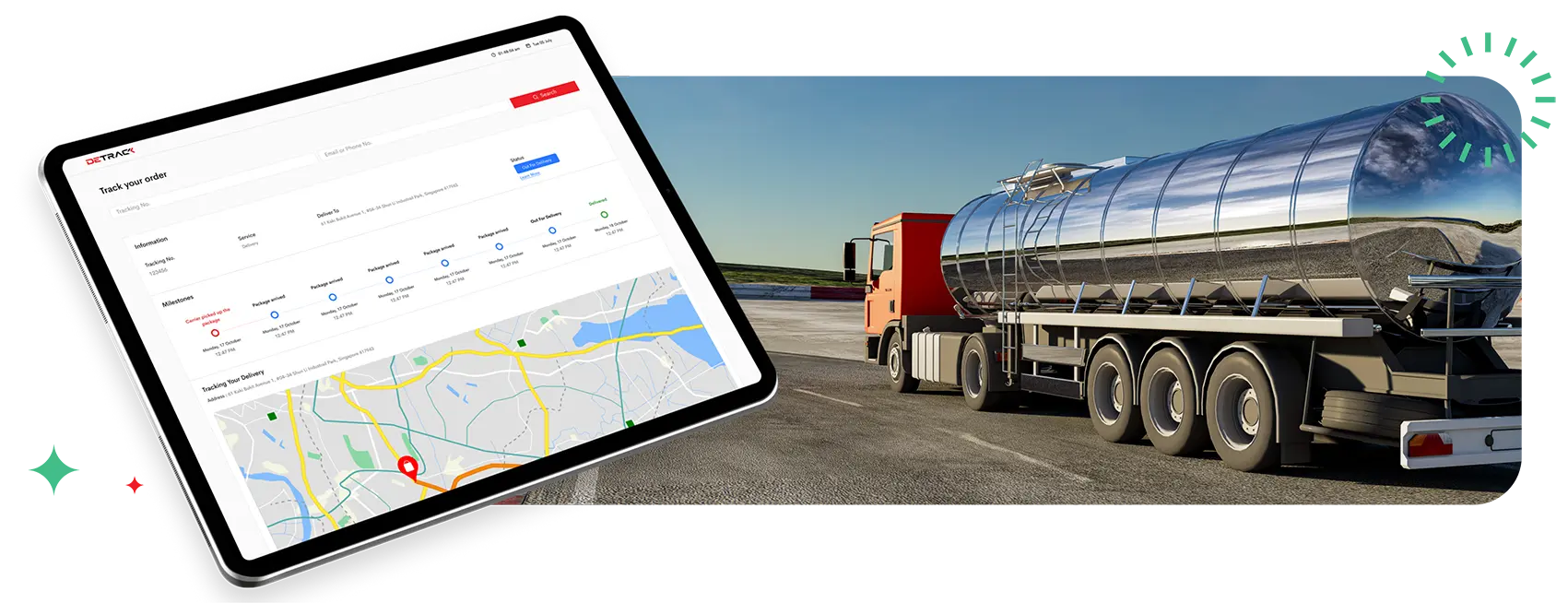Features made for Oil and Gas Delivery Businesses