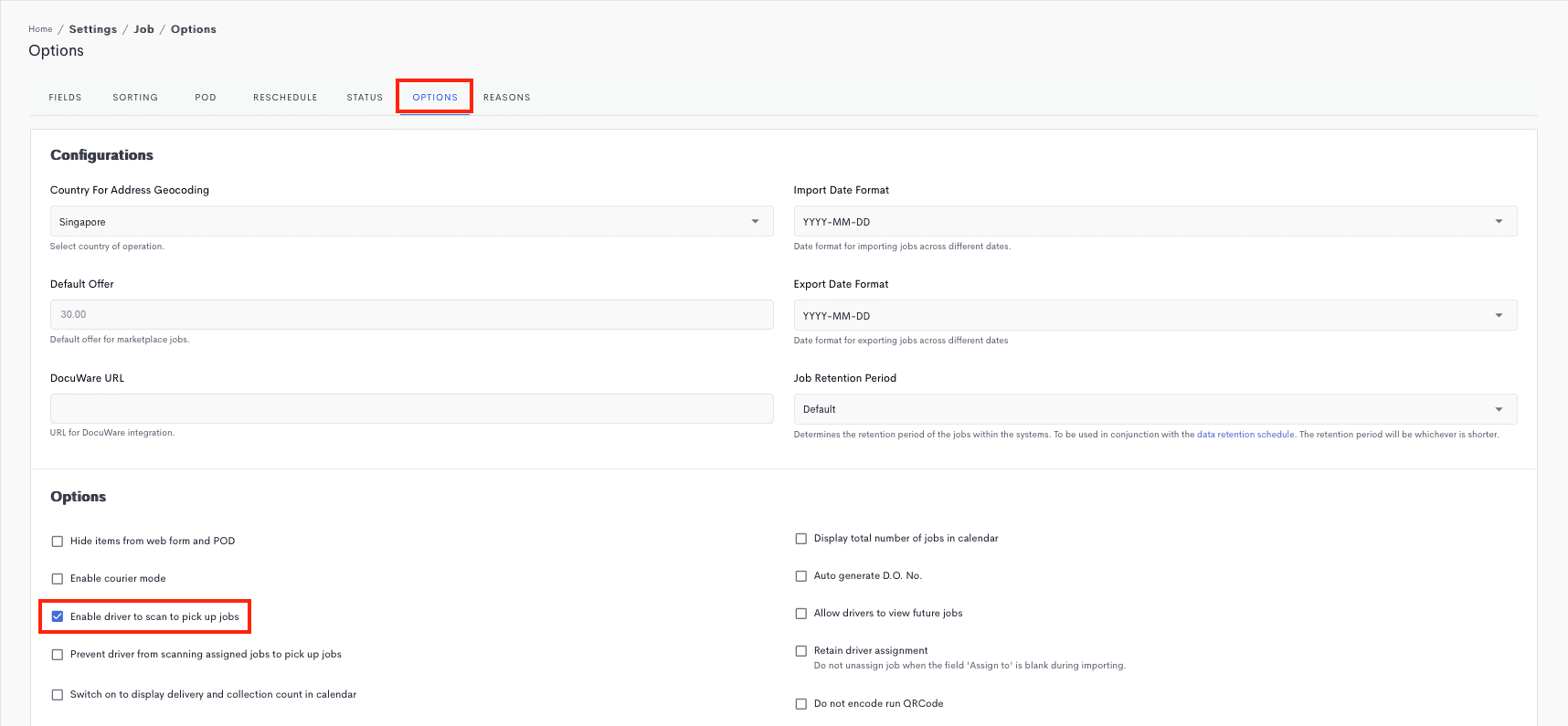 How To Allow Drivers To Scan To Pick Up Jobs Detrack