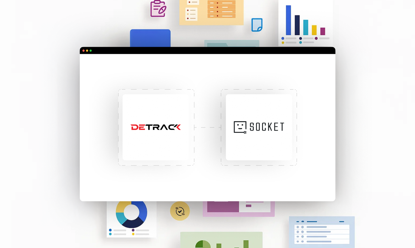 viasocket and detrack logo