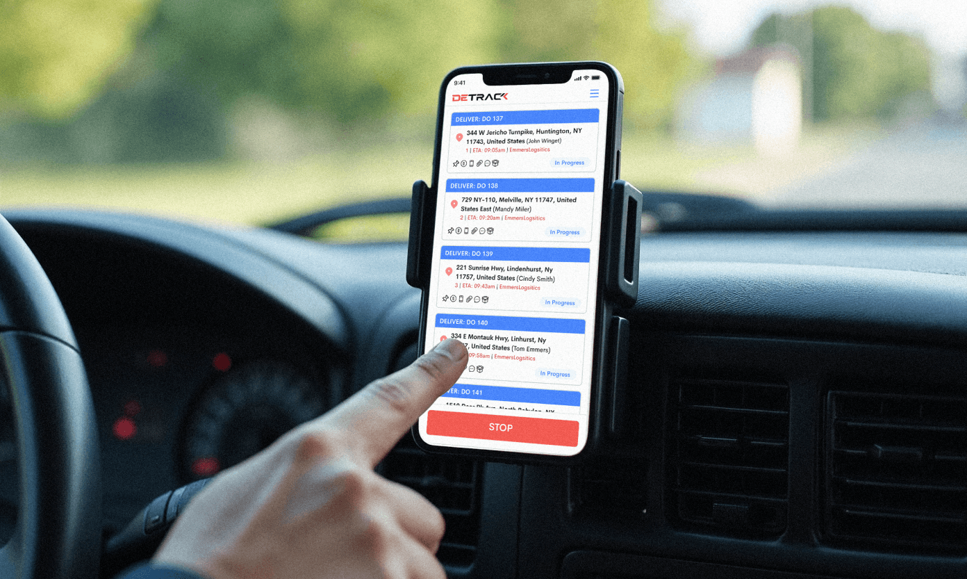 An image of a phone in a car dashboard.