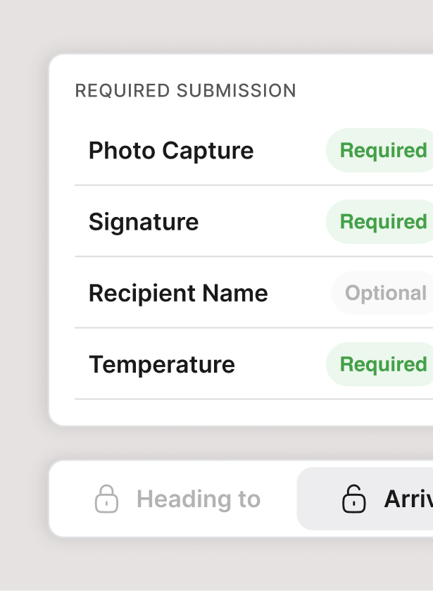 Configurable driver workflow toggles